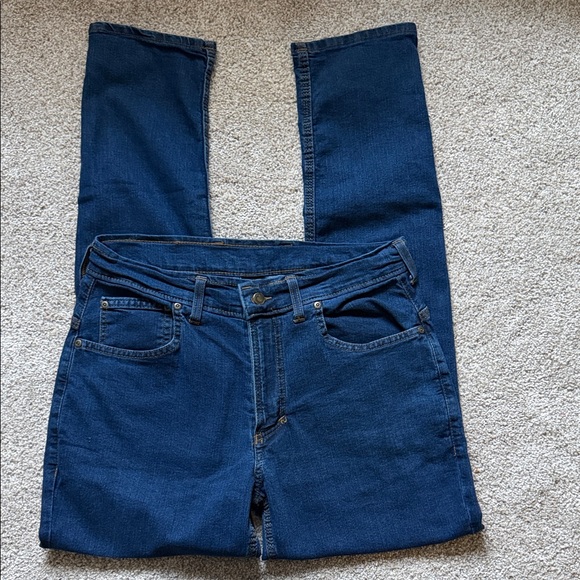 Origin Delta 68 Performance Jeans Dark Blue Wash Men 34x32 Tapered Slim Pants - Picture 4 of 9